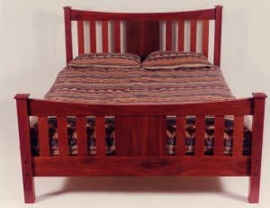 Federation style bed, jarrah